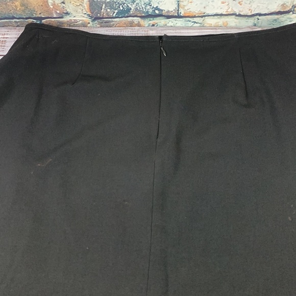 Larry Levine black stretch maxi skirt Sz 16 - Picture 4 of 11